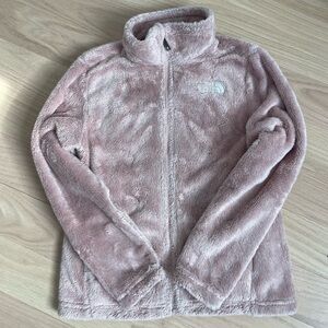 North Face Girls' Osolita Full-Zip Jacket in Pink Moss - Medium (8/10) LIKE NEW